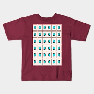 Turquoise geo Kids T-Shirt